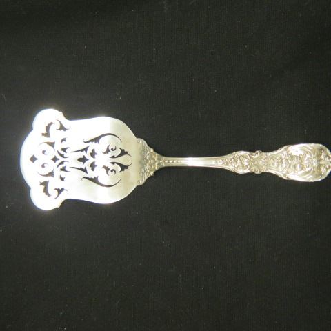 Appraisal: Reed Barton Francis I Sterling AsparagusServer elaborate openwork long grams