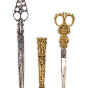 Appraisal: Two Sets of Continental Steel Scissors th Century and Later