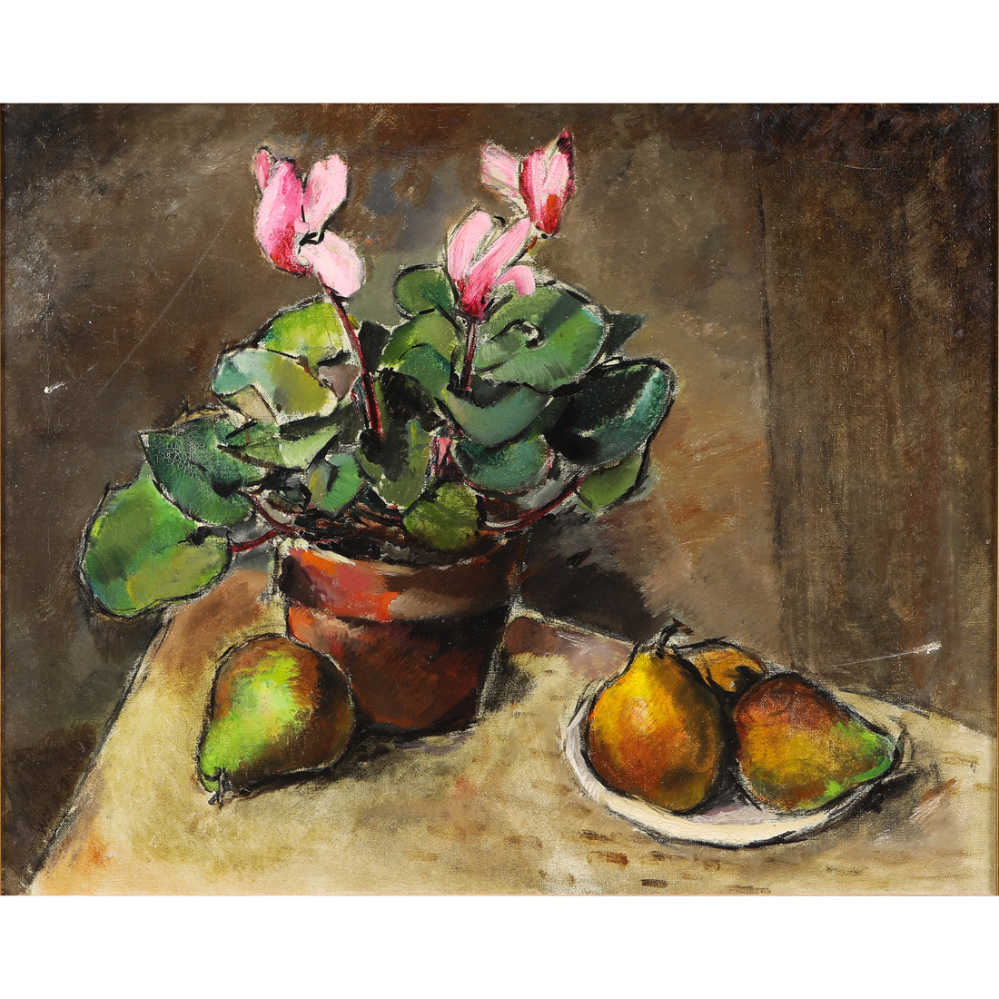 Appraisal: PAINTING WILLIAM ALEXANDER GAW William Alexander Gaw American - Cyclamen