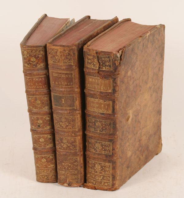 Appraisal: French th C books on travel country life etc vol