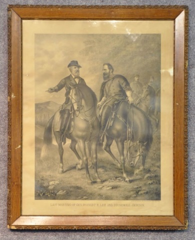 Appraisal: The Last Meeting of Lee Jackson Engraving Kurz Allison Framed