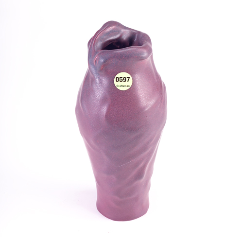 Appraisal: VAN BRIGGLE Lorelei vase in Persian Rose glaze s Tight