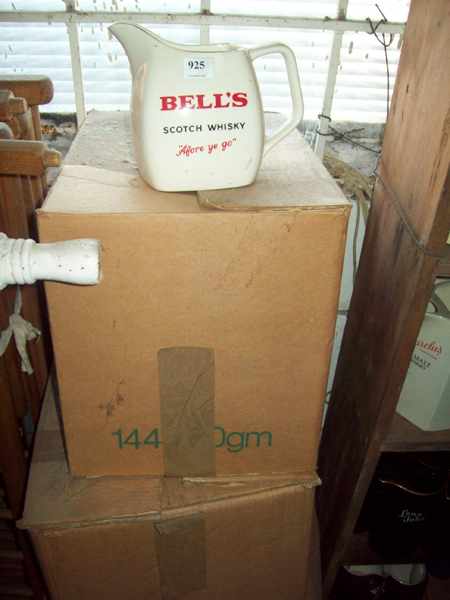 Appraisal: FOUR BOXES OF WHISKEY JUGS 'BELLS'