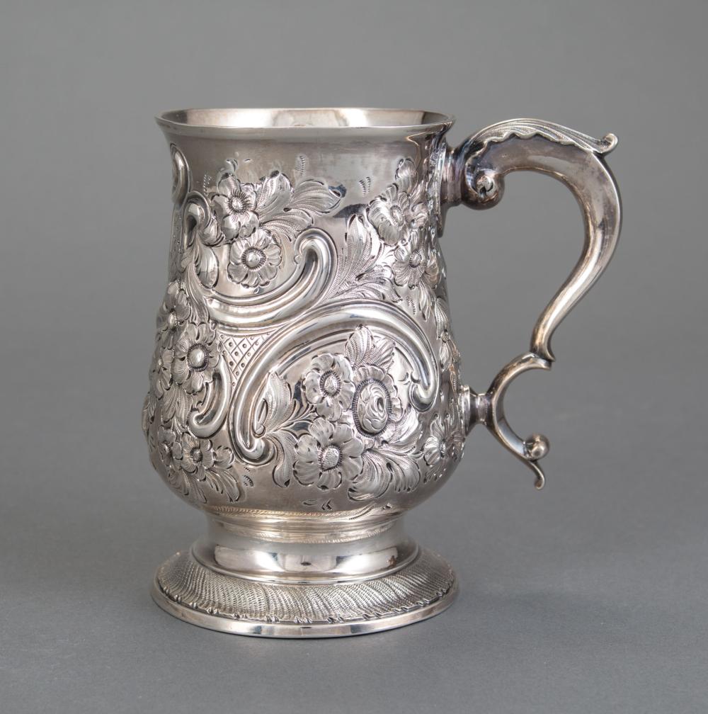 Appraisal: George III Sterling Silver Tankard London probably William Turton or