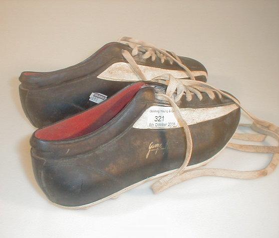 Appraisal: A pair of 'George Best' rubberised football boots