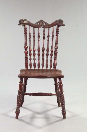 Appraisal: American Late Victorian Mahogany Sidechair fourth quarter th century the