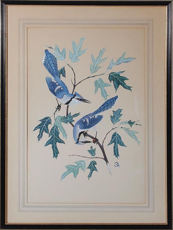 Appraisal: American ornithological scene possibly South Carolina first half th century