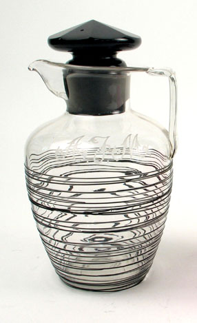 Appraisal: A STEUBEN CRYSTAL ART DECO COCKTAIL SHAKER PITCHER - in