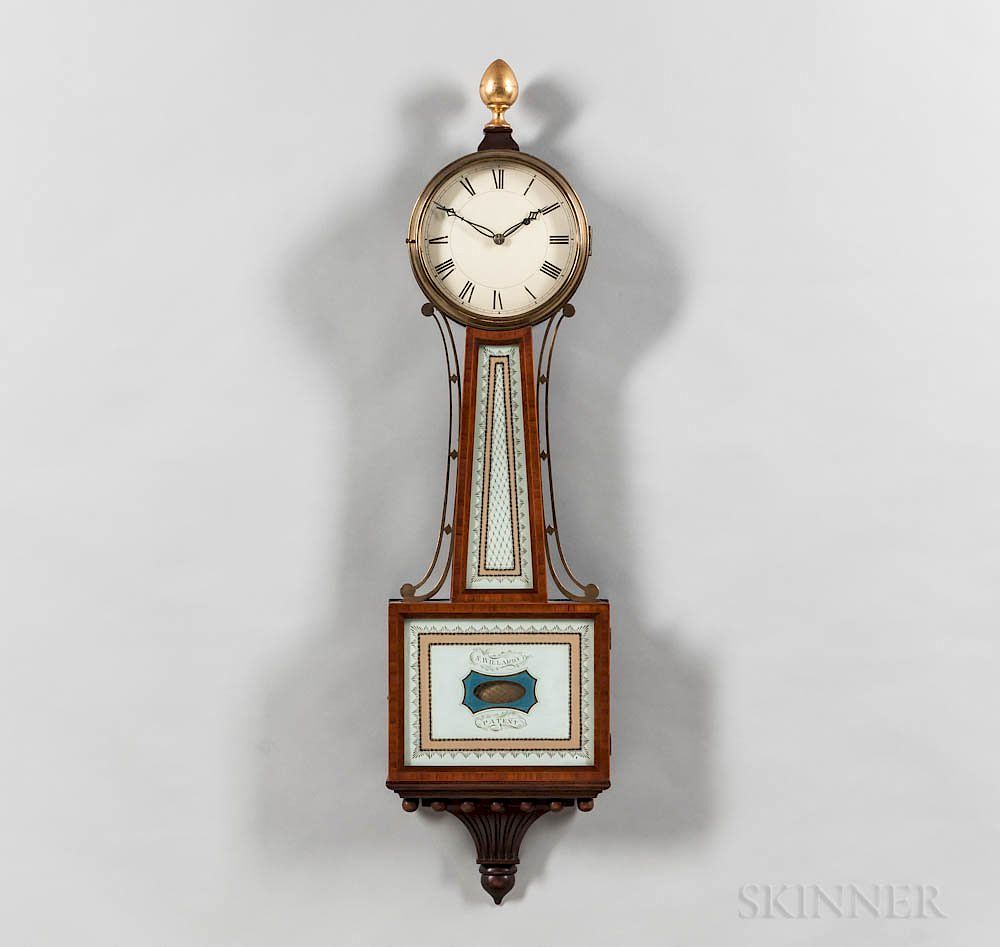 Appraisal: Waltham Clock Co Simon Willard Patent Timepiece or Banjo Clock