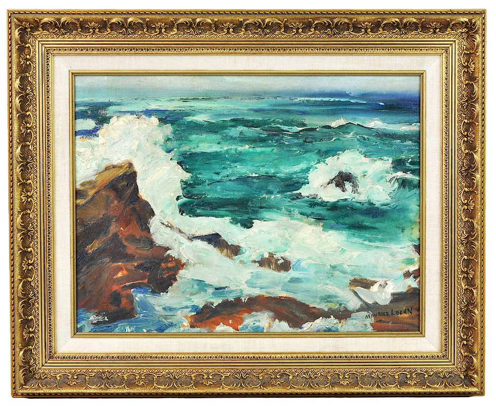 Appraisal: Maurice George Logan 'Crashing Waves' O B Maurice George Logan