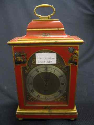 Appraisal: Chinese Chinoiserie Decorated Bracket Clock by Elliot London '' tall