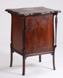 Appraisal: Early th c polyphon disc cabinet Early th century mahogany