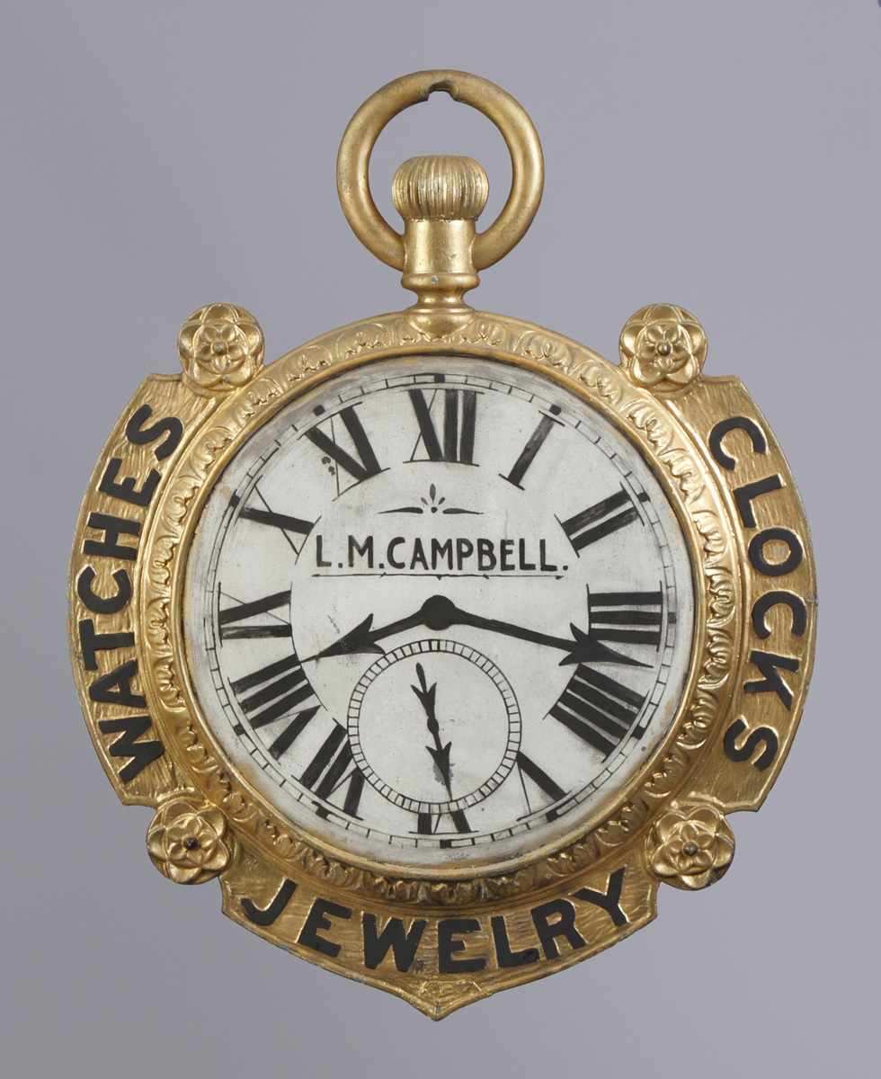 Appraisal: L M Campbell Zinc Iron Trade Sign Reportedly from Main