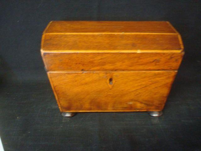 Appraisal: Regency Rosewood Tea Caddy As is-hinges loose and interior lining