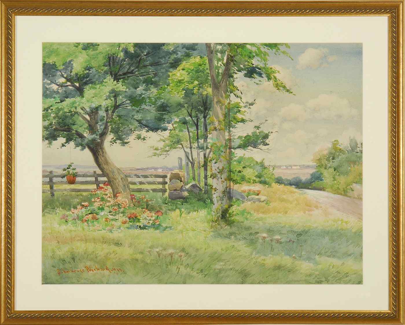 Appraisal: J AMBROSE PRITCHARDAmerican - Duxbury view Signed and dated lower