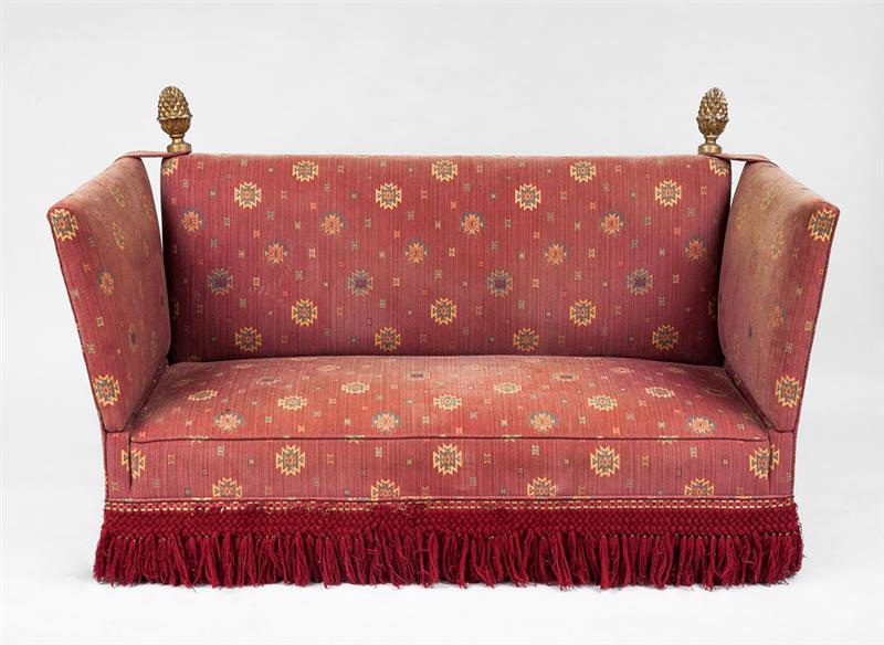 Appraisal: Knole Sofa Together with two pillows in x ft in