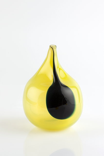 Appraisal: Floris Meydam Dutch - for Leerdam Glasfabriek'Unica' vaseyellow glass with