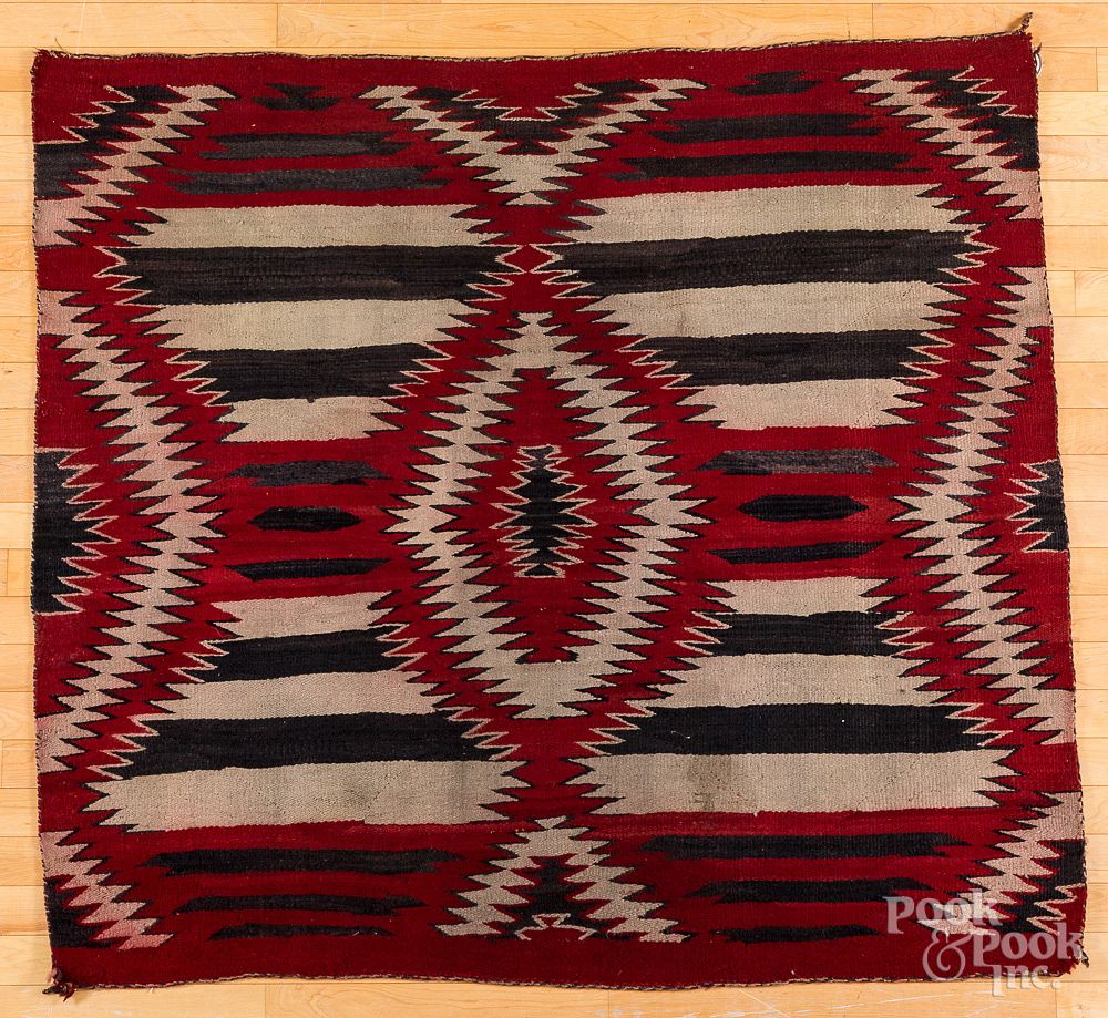 Appraisal: Navajo Indian textile Navajo Indian textile with a modified third