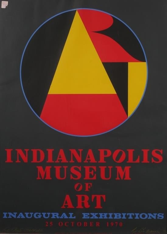 Appraisal: Robert Indiana serigraph poster for the Indianapolis Museum of Art