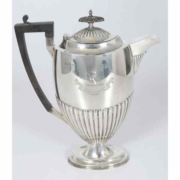 Appraisal: Sheffield Walker Hall Coffee Pot Sheffield A Walker Hall Sheffield