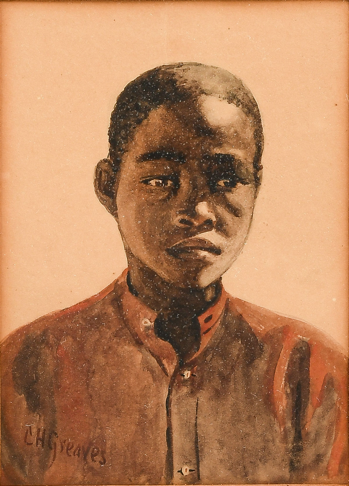 Appraisal: GREAVES Constance Helen South African - Portrait of a Young