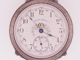 Appraisal: Illinois S rare colored dial S in silver OF mock