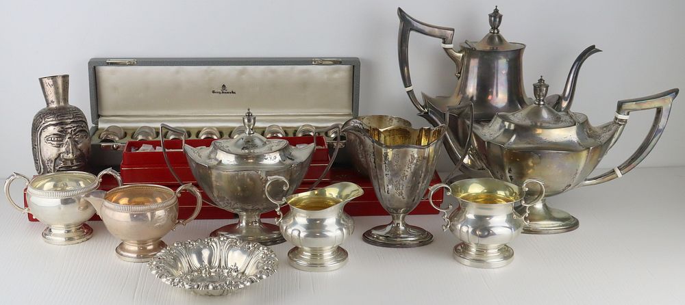 Appraisal: STERLING Assorted Silver Hollow Ware Grouping Includes a piece Gorham