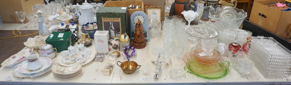 Appraisal: GROUP OF ASSORTED GLASS PORCELAIN FLATWARE CHRISTMAS ORNAMENTS AND DESK