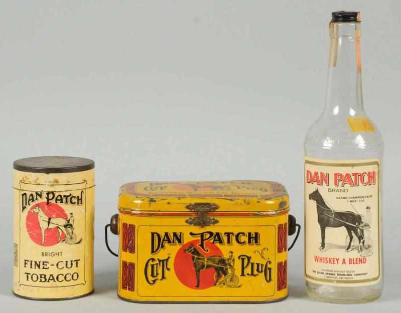 Appraisal: Lot of Dan Patch Items Includes one can with paper