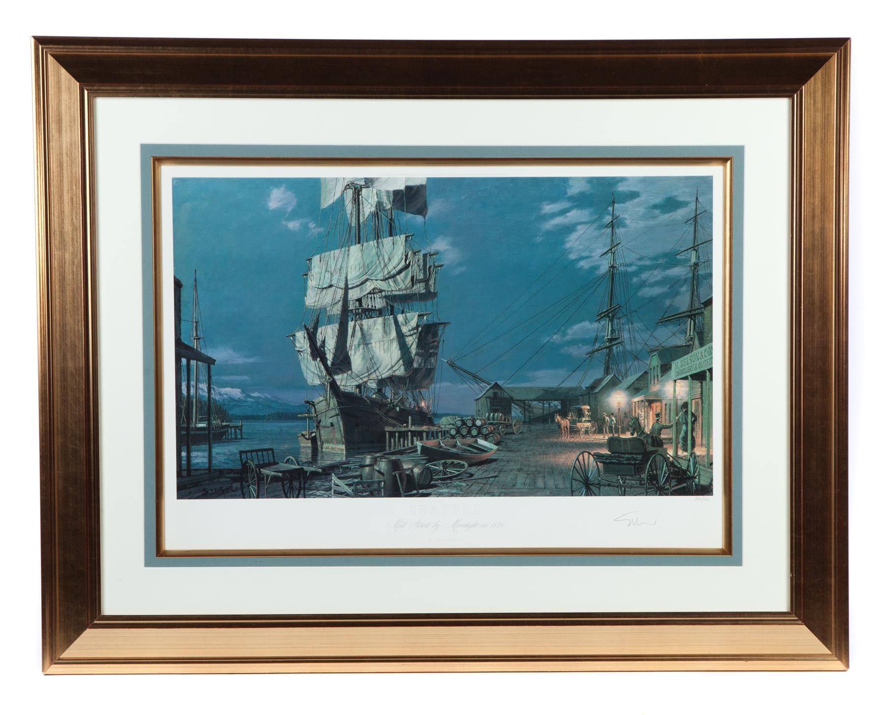 Appraisal: SEATTLE MILL STREET AFTER JOHN STOBART B Limited edition color