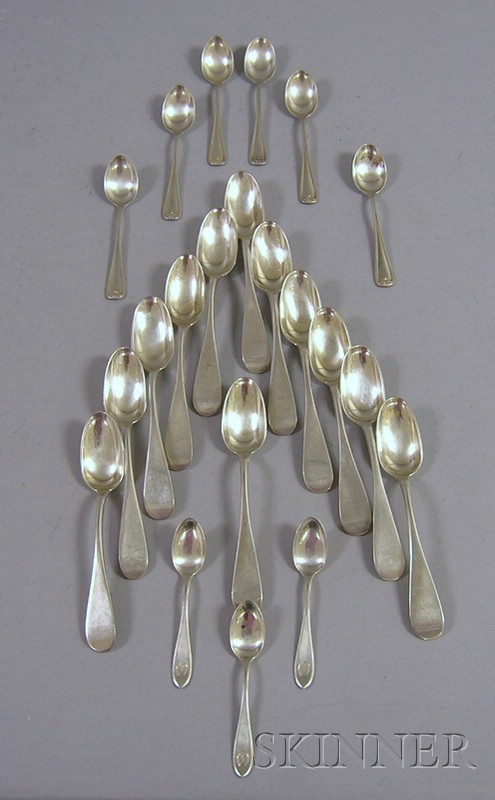 Appraisal: Two Sets of Silver Spoons a set of eleven Bigelow