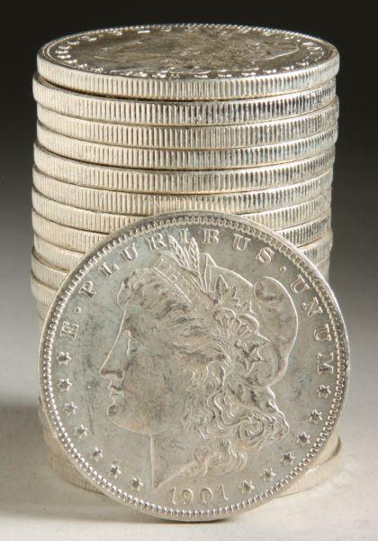 Appraisal: BU Roll -O Morgan Silver Dollars coins