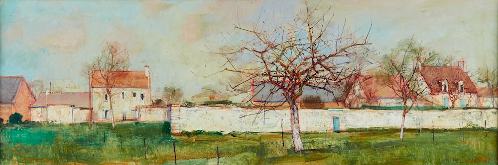 Appraisal: Michel Ciry Printemps Vers Pontoise Oil on Canvas Michel Ciry