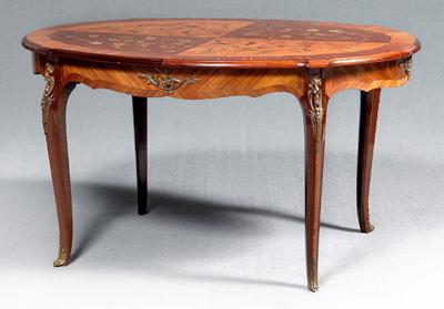 Appraisal: Louis XV style dining table top with vine and flower