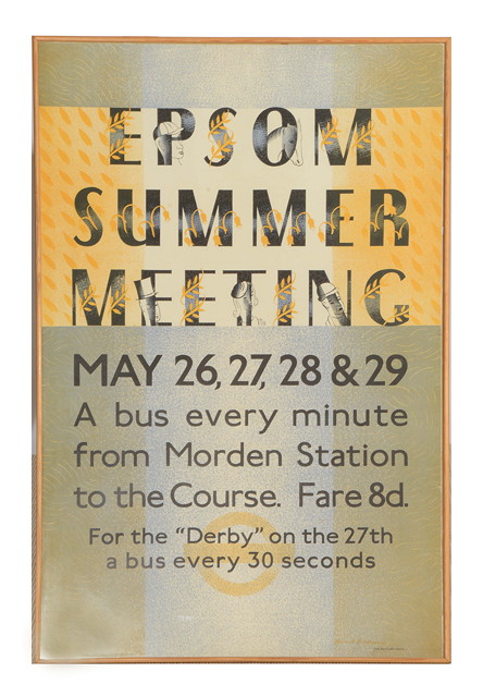 Appraisal: A 'S LONDON TRANSPORT POSTER 'Epsom Summer Meeting May th