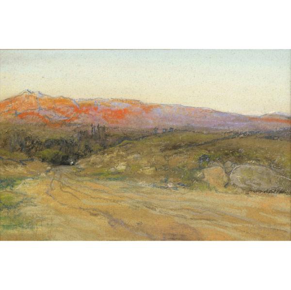 Appraisal: HOWARD RUSSELL BUTLER American - Two California landscapes Untitled pastel