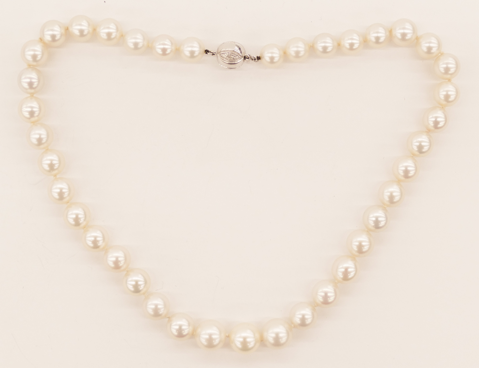 Appraisal: Lady's South Sea Pearl and Diamond k Necklace '' It