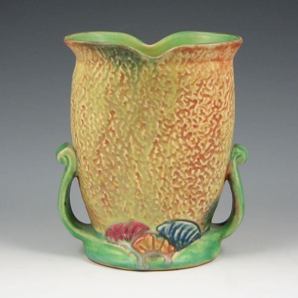 Appraisal: Weller Patra handled vase Marked Weller Pottery in script Mint