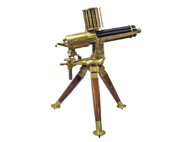 Appraisal: Furr Scale Gatling Gun Mag cal This fine scale gun