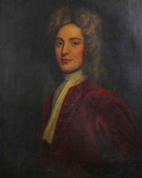 Appraisal: Early th C English School oil on canvas Portrait of