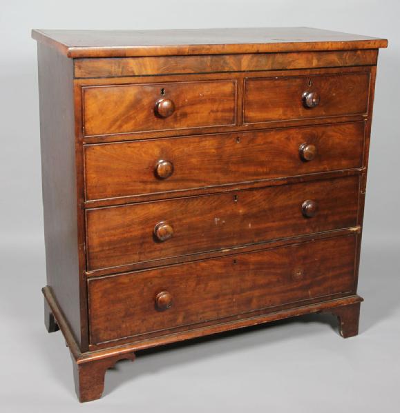 Appraisal: - th C Mahogany Chest of Drawers Early th century