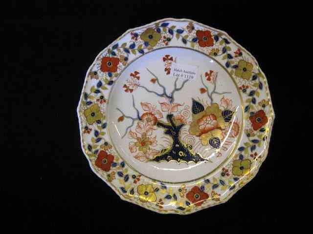 Appraisal: Early Crown Derby Plate Imari colors heavy goldwork '' excellent