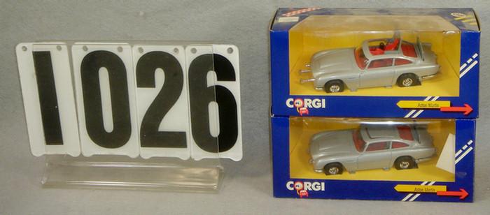 Appraisal: Lot of Corgi Aston Martin cars both mint in original