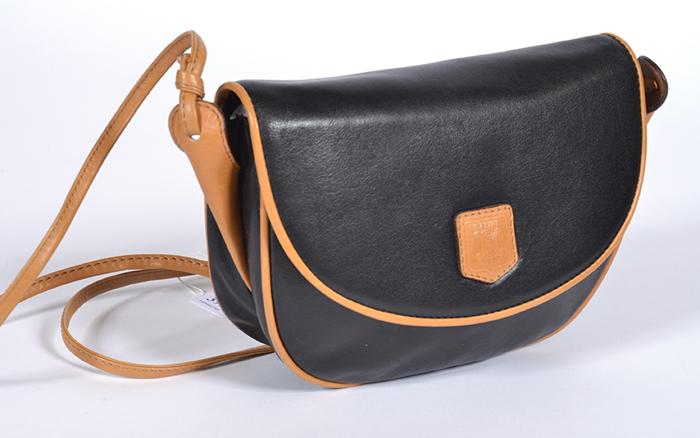 Appraisal: A VINTAGE SADDLE BAG BY CELINE