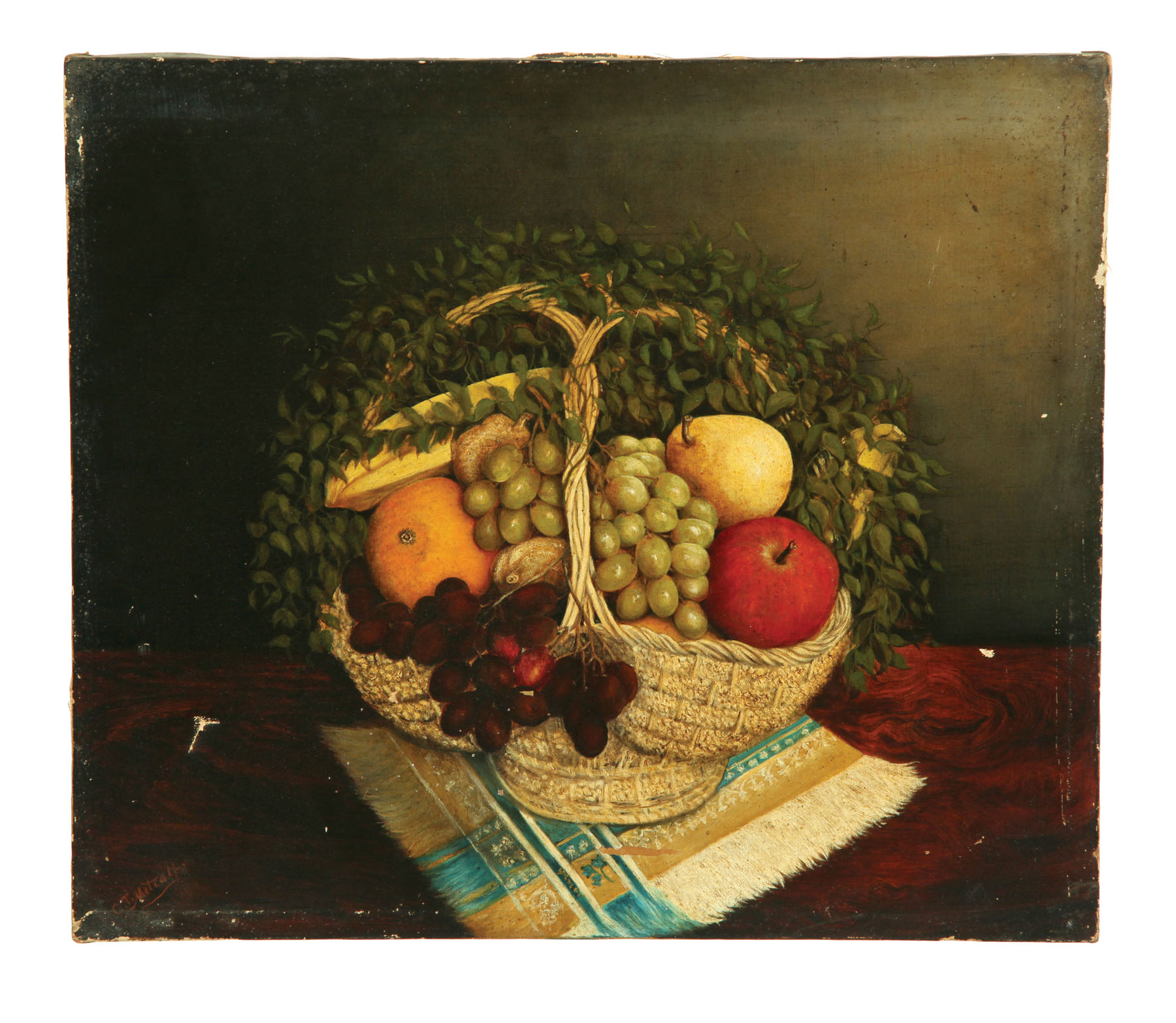 Appraisal: STILL LIFE BY C T METCALF AMERICAN LATE TH CENTURY