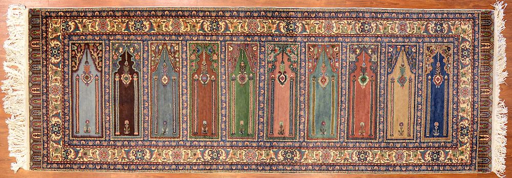 Appraisal: Turkish Konya Ladik Prayer Runner x hand knotted Condition Appears