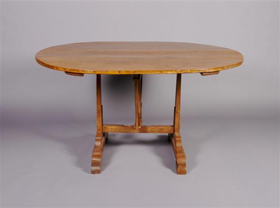 Appraisal: A Walnut Tilt Top Pub Table Height x width x