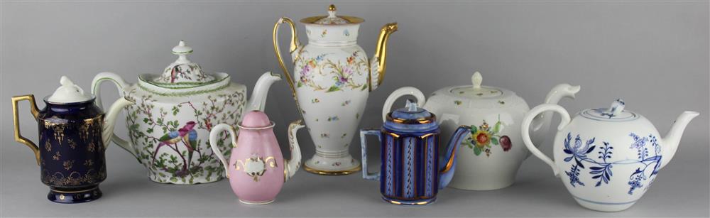 Appraisal: NYMPHENBURG POT ONE BLUE ONION POT ONE AUSTRIAN ONE DRESDEN