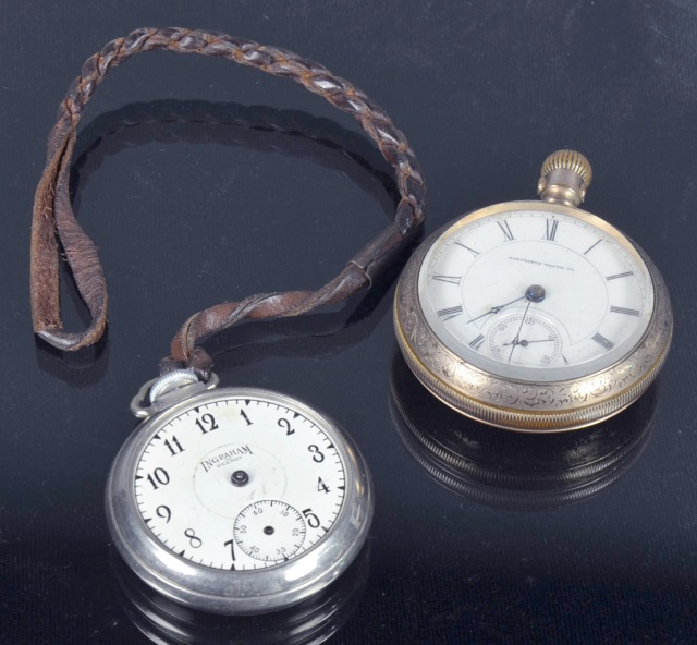 Appraisal: Two Pocket WatchesIncluding Columbia Watch Co with gold plate case