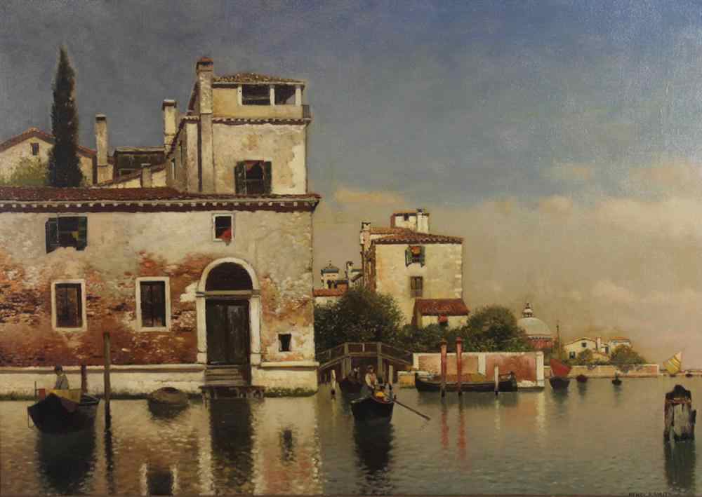 Appraisal: HENRY PEMBER SMITH AMERICAN - VENICE Oil on canvas x